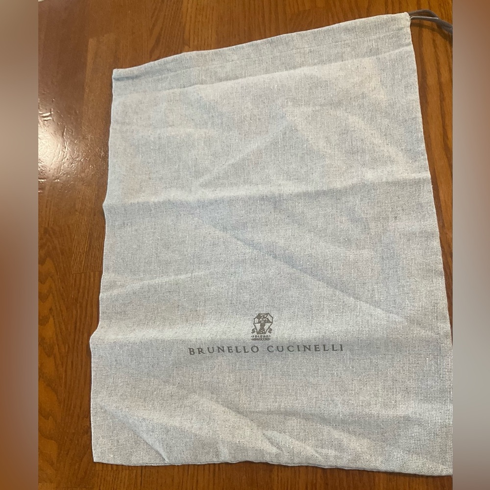 NWOT Brunello Cucinelli Light Gray Fabric Bag